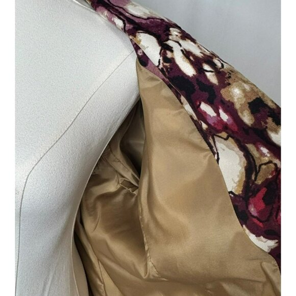 Alfred Dunner Womens Multicolor Abstract Print Jacket Blouse Size 14 - Picture 9 of 9